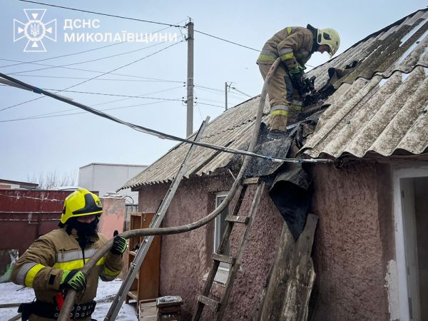 В селе возле Николаева горели два жилых дома