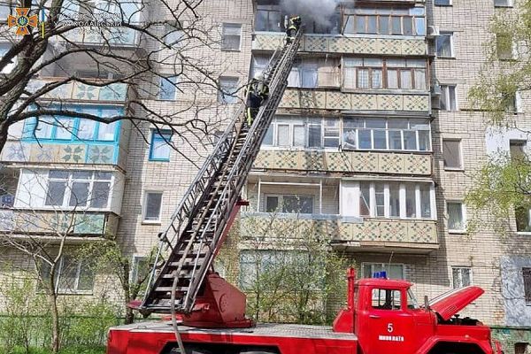 В Николаеве на пожаре в девятиэтажке погиб мужчина