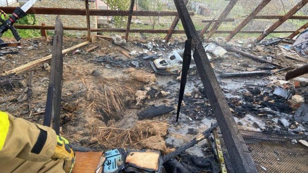 Во время обстрела в Николаевском районе произошел пожар