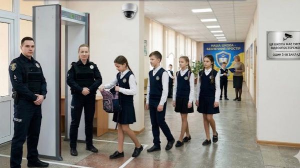 Николаевские школы усиливают защиту учеников: в 23 учебных заведениях уже дежурят полицейские