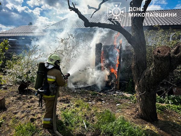 В Николаевской области произошли пожары в многоэтажках и домовладении