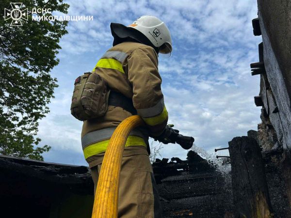 В Николаевской области спасатели тушили масштабный пожар камыша