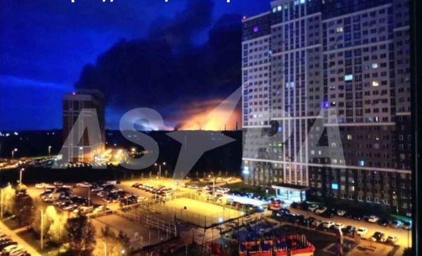 Горит крупнейший российский НПЗ в Рязани, атакован военный аэродром в Ейске