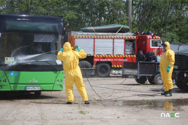 На Пивденноукраинской АЭС провели учения по сценарию радиационной аварии из-за попадания ракеты