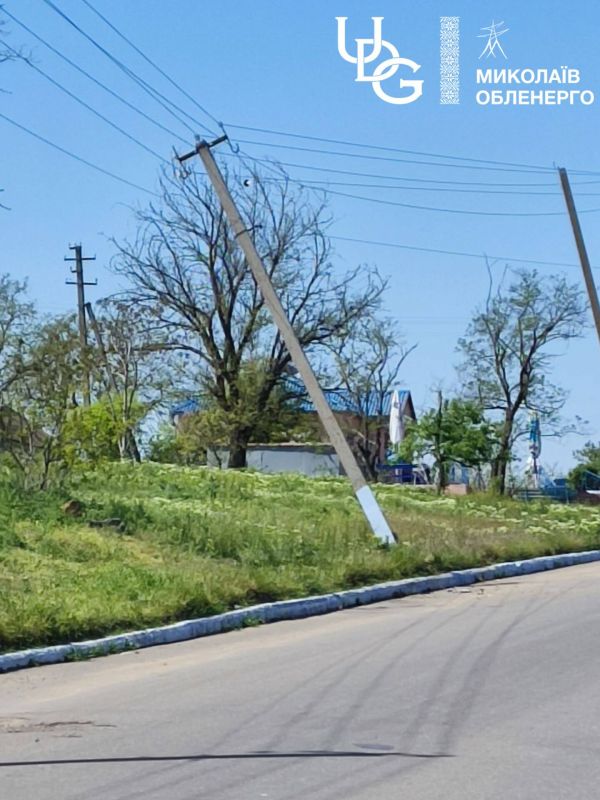 В Николаевской области один водитель оставил без света все село