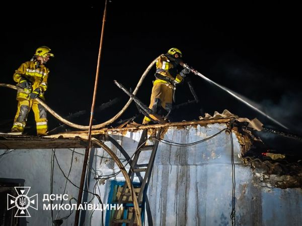 Николаевские огнеборцы за сутки ликвидировали девять пожаров