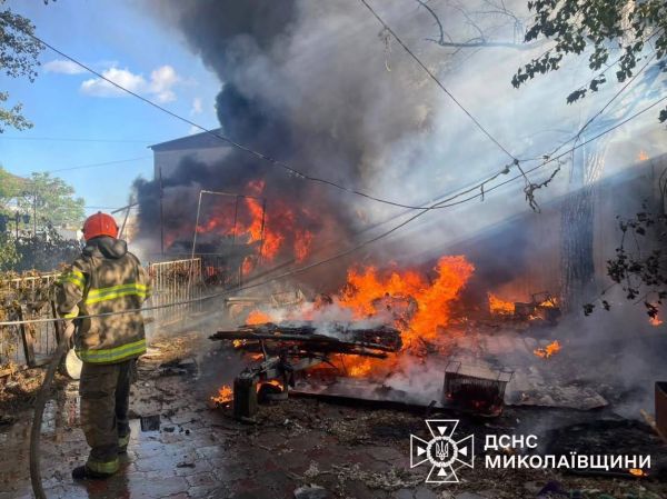 Зарево над Коблево – пожар тушили спасатели двух областей