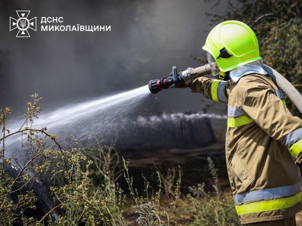 В Николаевской области горели дом и открытые территории