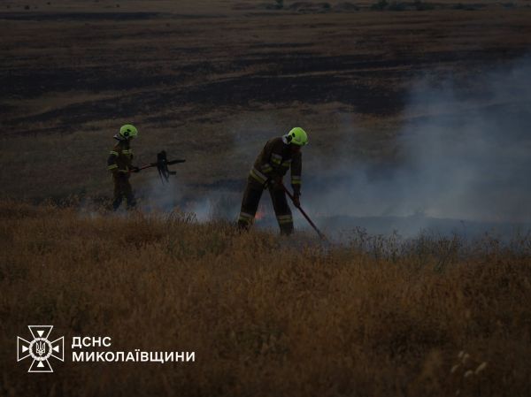В Николаевской области за сутки произошел 41 пожар из-за вражеских обстрелов и жары
