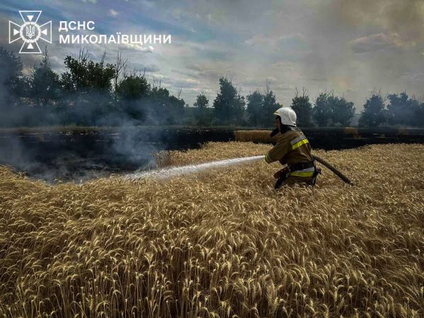 За сутки в Николаевской области ликвидировали 11 пожаров