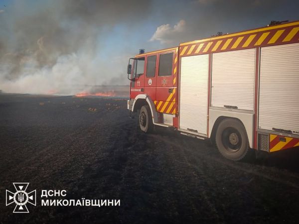 Ночная атака на Николаевщину: три десятка пожаров, уничтоженные поля