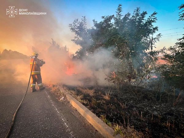 За прошедшие сутки сто огнеборцев Николаевщины потушили 44 пожара