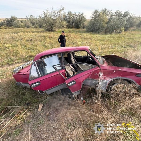 В Николаевской области разбился водитель "жигулей"