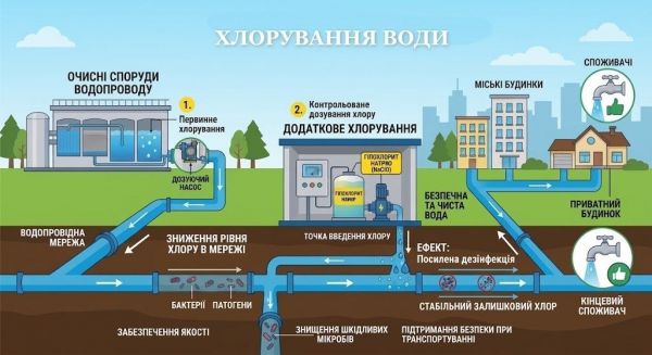 В Николаеве начинается масштабное хлорирование воды: ею нельзя мыться, а бойлеры и стиралки лучше отключить