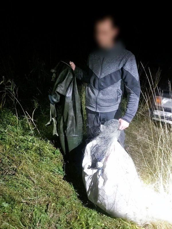На Ингуле задержали очередного браконьера: ущерб водоемам Николаевщины достигает миллионов