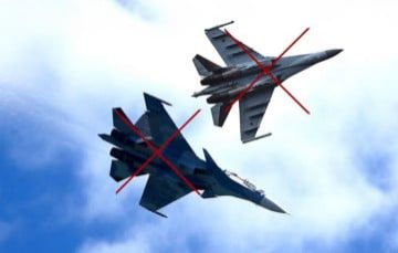 Вчера оккупанты потеряли два истребителя Су-30 за сутки
